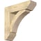 Ekena Millwork Thorton Slat Rough Sawn Bracket w/ Offset Brace, Douglas Fir, 8"W x 28"D x 28"H BKT0806X28X28THR06RDF - alternate 1